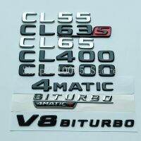 2017 Flat Letters Emblem for Mercedes Benz C215 C216 Coupe CL55 CL63s CL65 AMG CL400 CL500 CL600 V8 BITURBO 4MATIC Trunk Logo