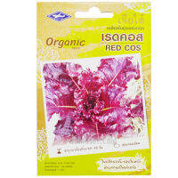เมล็ดพันธุ์ เรดคอส ออร์แกนิค (Red Cos Organic)บรรจุประมาณ 1,000 เมล็ด (1 กรัม) ชอบแดดอ่อน เจียไต๋ ตราเครื่องบิน