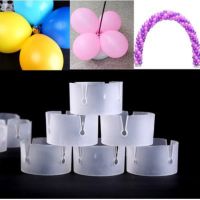 ◙✻☍ 50PCS White Balloon Arch Stand Connectors Clip Ring Buckle Wedding Decor