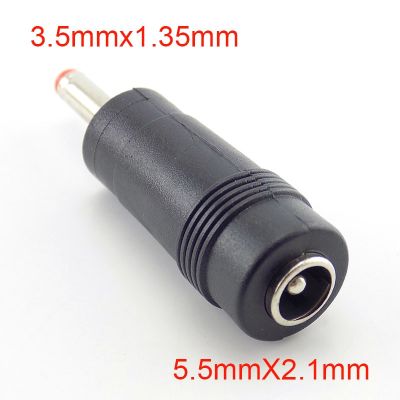 5/10pcs 3.5mm*1.35mm male to 5.5mm*2.1mm Female Plug  DC Power Connector Adapter Laptop AC DC Jack adaptor Electrical Connectors