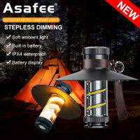 Asafee KXK-818 Exquisite Super Bright Outdoor Handheld USB led Camping Lamp 300LM COB+XPG LED Camping Lamp Infinite Dimming Internal Battery IP44 Waterproof