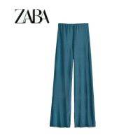 European and American style 2022 spring new high waist womens wear pleated wide tube trousers 0219838 409