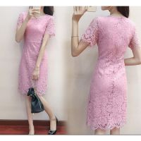 ✐ 5 Colours Korean Female New Dress Summer Dress Lace Korean Fashion Midi Dresses