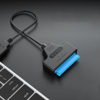 SATA to USB 2.0 Cable Adapter Support 2.5 Inches External HDD SSD Notebook Hard Drive 22Pin USB SATA Cable Data Converter