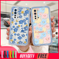 เคส Realme C35 C11 2021 C21Y C31 C15 C21 C25 C20 C3 C12 C2 C25S 5S 5 5S 5i C17 7i C1 C25Y C2 C3i 6i C20A Realme Narzo 20 10 10A 20A 30A อินส สีฟ้า ดอกน้ำมันน้อย ซอฟท์Tpu เคสป้องกันกล้อง