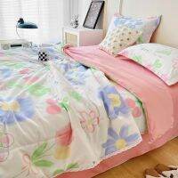 Cotton summer quilt four-piece set air-conditioned quilt summer cool quilt space quilt machine washable thin quilt single spring and autumn cotton quilt core Summer cool quilt air-conditioned