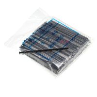 200PCS 1X40 PIN Single Row MALE 2.54MM PITCH 11MM LONG PIN Header connector Strip 1X40PIN 1x40 40p 40PIN (6 Colors) FOR PCB