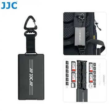 JJC 16 Slots Micro SD Card Holder, Micro SD Holder Case with Carabiner, Water-Resistant Anti-Shock, Other