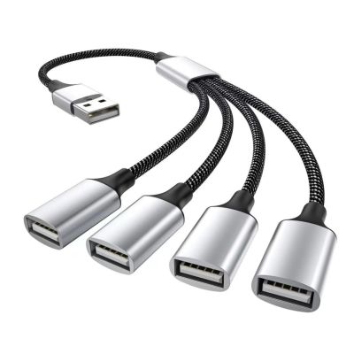 RYRA USB To 3 USB 2.0 HUB Dual 4พอร์ตหลายอะแดปเตอร์ OTG แยกสำหรับพีซีพื้นผิวแล็ปท็อปอุปกรณ์เสริม USB การขยายข้อมูล Feona