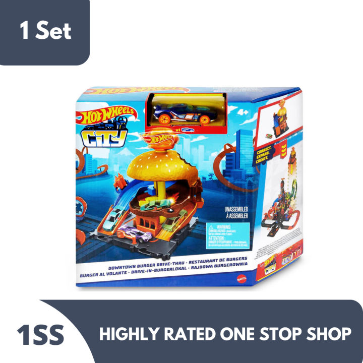 Hot Wheels City 2022 Downtown Track Set Assorted Lazada PH