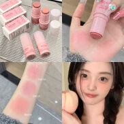 New Blush Stick Màu Hồng má hồng tự nhiên Kem Không Thấm Nước Sáng dễ tô