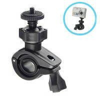 ที่จับโทรศัพท์มือถือจักรยานที่เหมาะสำหรับอะแดปเตอร์ Aksesoris Kamera Gopro กล้องกีฬาสำหรับขับขี่รถจักรยานยนต์สามารถหมุนได้360 °