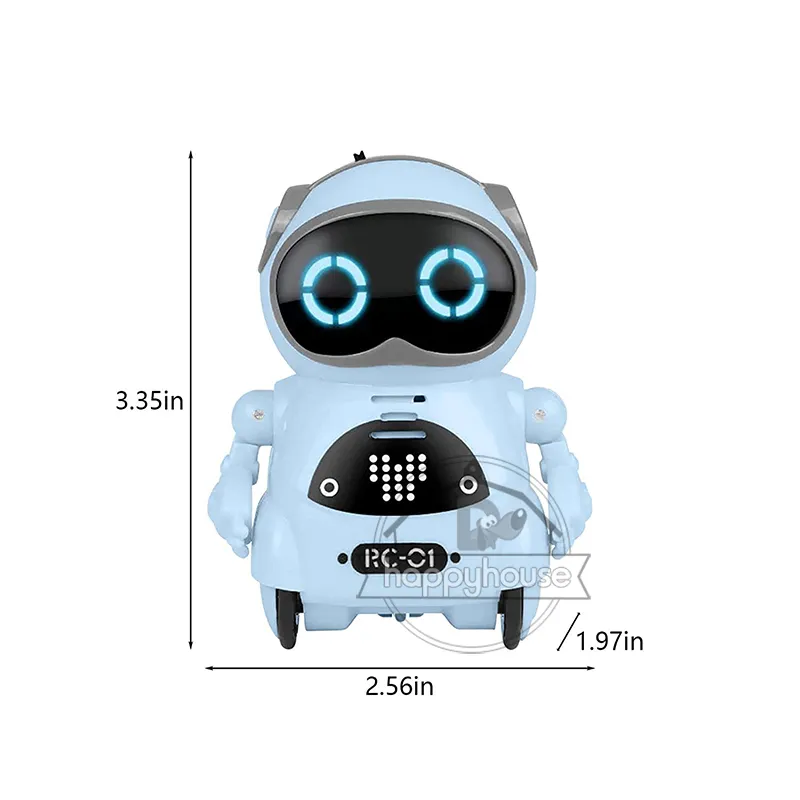 Robot Toys Rechargeable RC Robot for Boys Girls Remote Control Toy with  Music LED Eyes Dance Move Gift for Children Age 3 Year