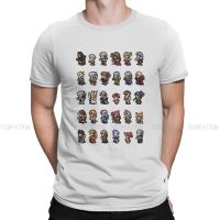 Final Fantasy Game Creative Tshirt For Men Sprites Pixel Sprite Essential Round Neck Pure Cotton T Shirt Gift Clothes