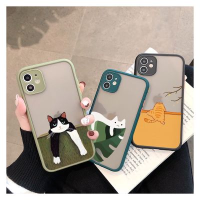 Various Style Cat Phone Case For iPhone 13 12 11 14 Pro Max 12 13 Mini 14 Plus SE 2020 8 7 Plus X XS XR Shockproof Back Covers