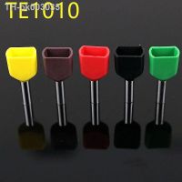 ☍ 100PCS TE1010 double pre insulated pipe end cold press terminal crimping nose needle