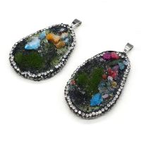 【cw】 Irregular Resin studded Bud Bonsai Pendant Necklace Sweater Chain Making