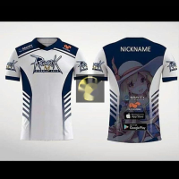 เสื้อแฟชั่นเสื้อ eSports Baju เกม ragnarok ชื่อเล่นฟรี