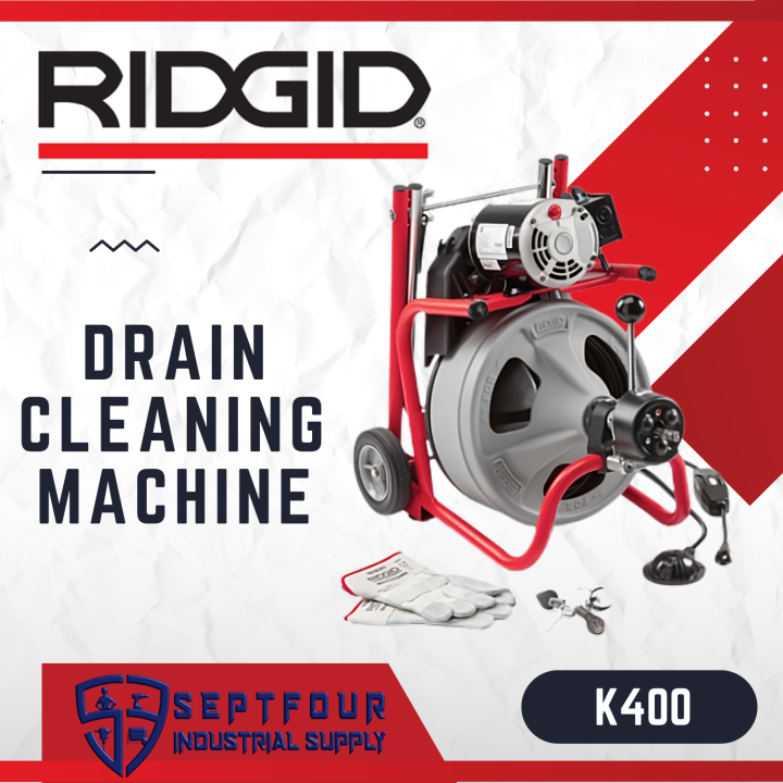 Ridgid 1/3Hp 75ft. Drum/Auger Machine / Drain Cleaning Machine K400