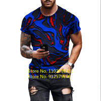 2023 newVintage Blue Vertigo 3D Print T-Shirts Mens Tees O-Neck Hip Hop Tops Casual Harajuku Tee