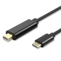 อะแดปเตอร์ Type-C เป็น DP,สายเคเบิล USB C เป็น Mini DisplayPort สาย4K60HZ 1.8M/6ft USB Type-C เป็น DP อะแดปเตอร์ Thunderbolt 3เป็น Mini DP สายเคเบิลชุบทองใช้ได้กับ IMac2017 MacBook2015 MacBook Pro สายเคเบิล2017 USB C เป็น Mini DisplayPort