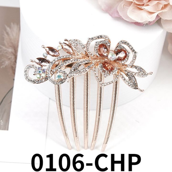 new-korean-fashion-adult-hair-accessories-exquisite-colorful-rhinestone-flower-headdress