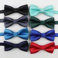 Children Polyester Bowtie Classic Solid Color Butterfly Wedding Party Necktie Kid Suit Tuxedo Dicky Pet Bow Tie Nails Screws Fasteners