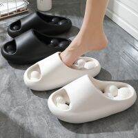 【CC】❉  Woman Massage Sandals Leaking Men Flip Flops Beach Slides Shoes Flat Eva Female Male