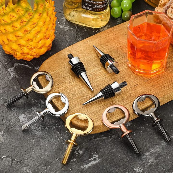 wine-stopper-blank-bottle-opener-chrome-bottle-stopper-opener-set-hardware-for-wedding-wine-party-wood-turning-diy