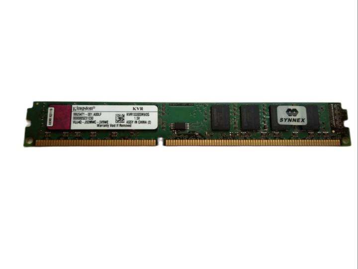 หน่วยความจำคอมพิวเตอร์-ram-ddr3-1333-16-ชิป-2gb-kingston-value-ram-ใช้ได้กับทุกบอร์ดเพิ่มประสิทธิภาพเครื่องคอมพิวเตอร์ของคุณ