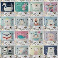 【LZ】๑﹉  Childrens Cute Animal Style Pattern Placemat Cotton Linen Fabric Table Mats Family Dinner Tableware Kitchen Table Mat