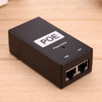 48V 1A 24W Desktop POE Power Injector Ethernet Adapter Surveillance CCTV - intl , POE  LAN Adapter