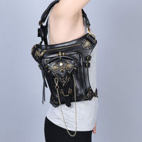 Unisex Women and Mens Retro Rock Gothic Goth Shoulder Bag Waist Bag Vintage Victorian Style Leg Thigh + Holster Bag Pu Leather