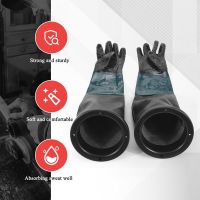 Sandblasting Gloves SandBlaster Parts 60cm with O Rings for Sandblast Cabinet