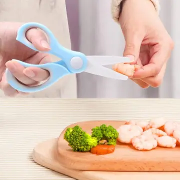 Infant Feeding Aid Scissors Ceramic Baby Food Scissors For Baby Supplies