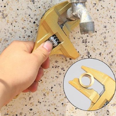 Mintiml Multi-Function Plumber Wrench Repair Tool Ultra-wide Mouth Adjustable Spanner Hand Tool Faucet Wrench