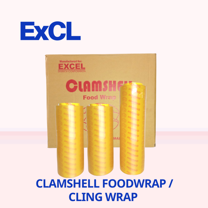ExCL - Clamshell Foodwrap - Cling Wrap (6 Rolls per Box) | Lazada PH