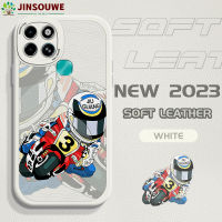 เคสโทรศัพท์เคสสำหรับ Infinix Smart 6 เคสสำหรับการ์ตูนเด็กหญิงเด็กชายมอเตอร์ไซค์ Racer ปกหนัง PU