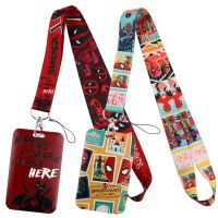 [HOT HUIQKKJKUIO 556] LB3058 Spider Man การ์ตูนสายคล้องคอ Lanyards สำหรับ Key ID Card Gym โทรศัพท์มือถือสาย USB ผู้ถือป้ายเชือกจี้พวงกุญแจของขวัญ