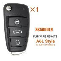 For Xhorse XKA600EN Universal Wire Remote Key Flip Fob 3 Buttons for Audi A6 Q7 Type for VVDI Key Part