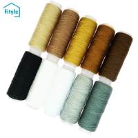 【Versatile】 Fityle 10Pcs สีผสม54หลาด้ายเย็บผ้าโพลีเอสเตอร์ Hand Spools