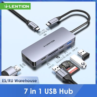USB ฮับพร้อม4K HDMI, 3 USB A, SD/Micro การ์ดรีดเดอร์ SD และอะแดปเตอร์ชาร์จสำหรับ MacBook Pro 13/15/16 (Thunderbolt 3),ความรู้สึกพื้นผิว