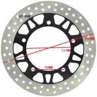 จานล้อเบรคหน้ารถจักรยานยนต์สำหรับ Suzuki AN400 Burgman Skywave 2003-2019 AN650 2002-2013 AN250 03-09