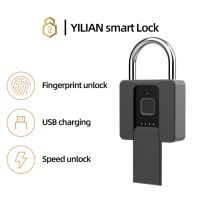 P10 smart padlock fingerprint lock New portable fingerprint smart lock Multi-function unlocking Fingerprint app backup key unlocking Waterproof anti-theft Smart fingerprint lock