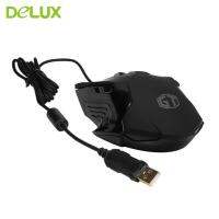 DELUX M812LU เมาส์สำหรับเล่นเกมส์ Gamer USB สายการออกแบบการยศาสตร์แล็ปท็อป PC MICE