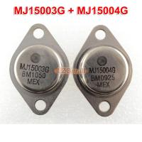 2pairs (2pcs MJ15003G + 2pcs MJ15004G ) MJ15003 MJ15004 TO-3 20A 140V Silicon Power Amplifier Transistor