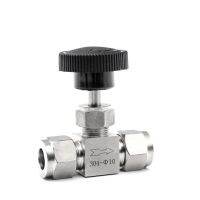 Adjustable Needle Valve O.D 3 4 6 8 10 12 Mm 3/8" 1/2 Inch Tube Kitchen Shutoff Compression Switch Fifing 304 Acid Set Crane