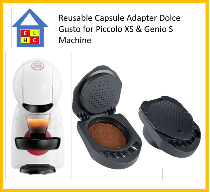 Reusable Capsule Adapter Dolce Gusto for Piccolo XS & Genio S Machine ...