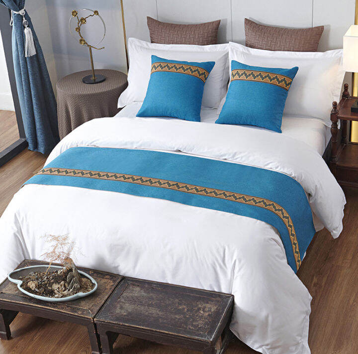 Bed runners Queen Twin Extra Long bed runners for hotel decoration bed