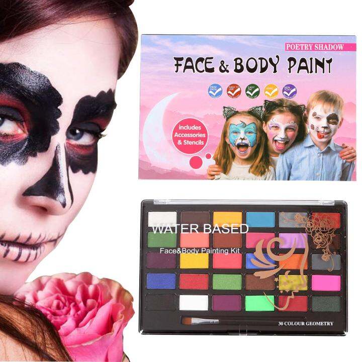 Body Paint Set 30 Color Professional Painting Kit For Kids S Painting